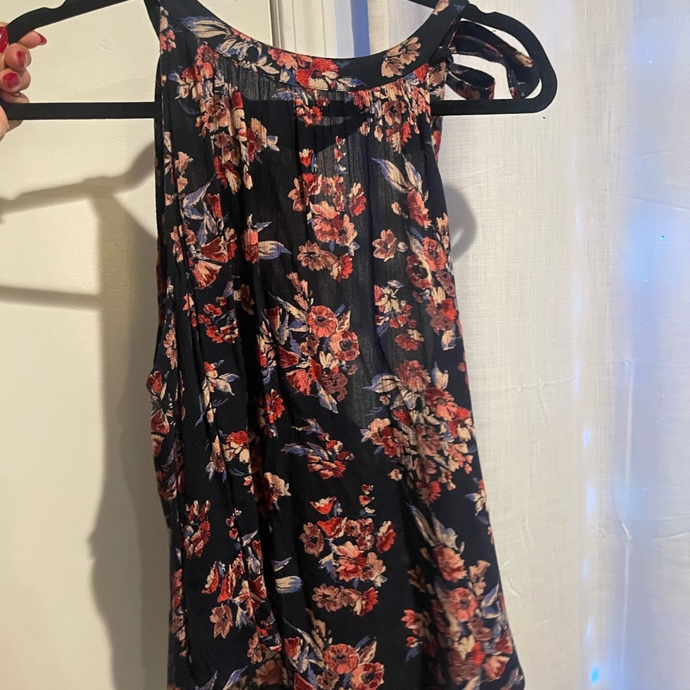 Floral Hollister Sleeveless Top